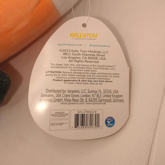 Squishmallows Casey the Candy Corn Bat 9-Inch Plush Stuffie Stuffed Animal 2022 - Picture 8 of 8